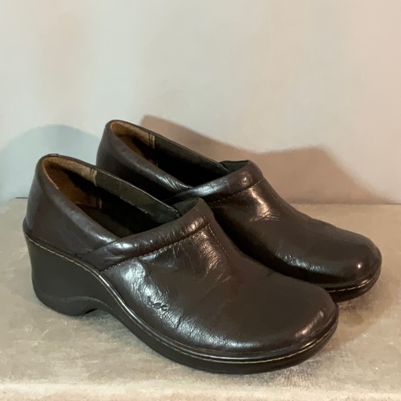Born Shoes - b.o.c.Born Concept Leather SlipOn Wedge Clogs